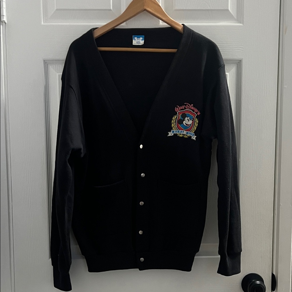 Disney Women's Black Cardigan Sweater